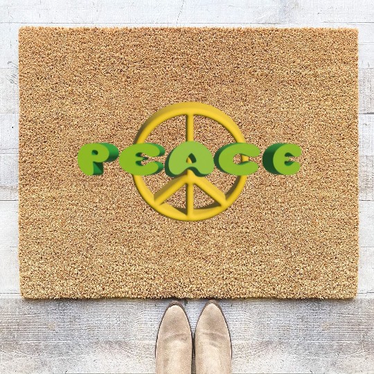 Peace on Earth Coir Doormats
