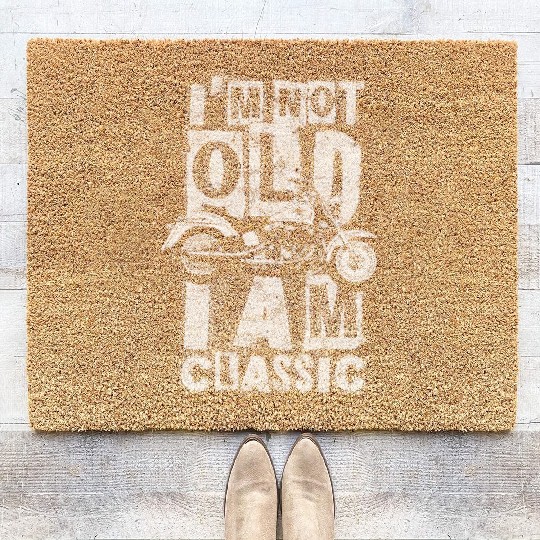 I´m not old - I am classic Design Coir Doormats