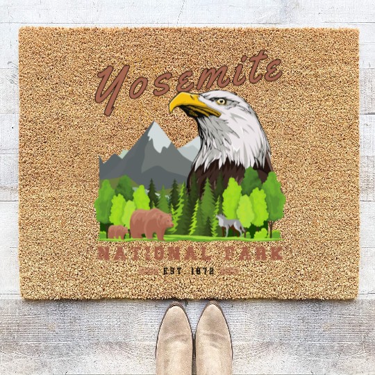 Yosemite National Park Coir Doormats