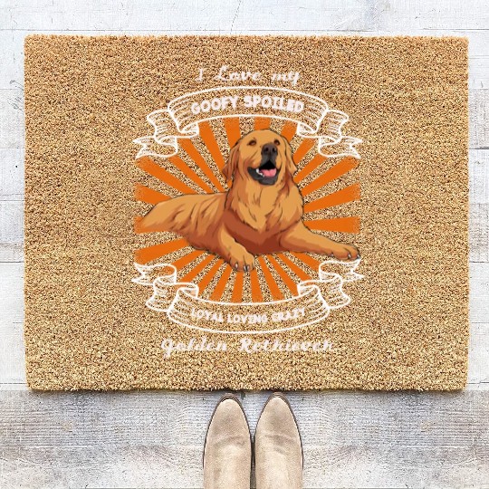 I love my Golden Retriever Coir Doormats