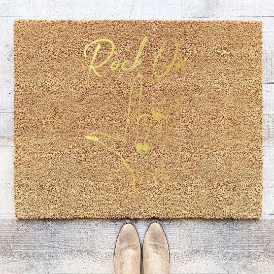 Rock On Bachelorette Party Coir Doormats