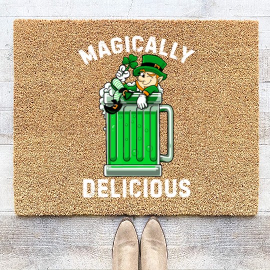 Magically Delicious idea St Patricks Day Drinking Coir Doormats