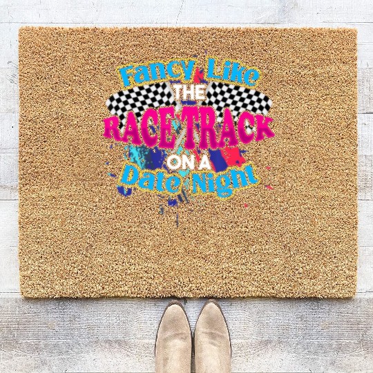 Fancy Like The Race Track On A Date Night Vintage Coir Doormats