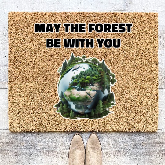 May the Forest Be With You Coir Doormats