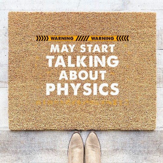 Cute Physics Art For Men Women Physics Teacher Coir Doormats