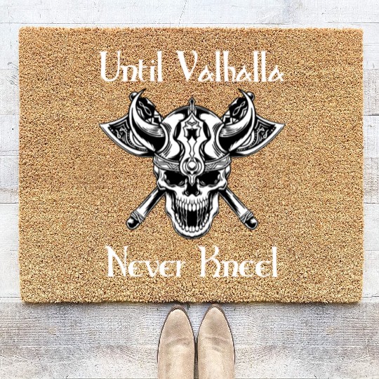 Until Valhalla - Never Kneel Coir Doormats
