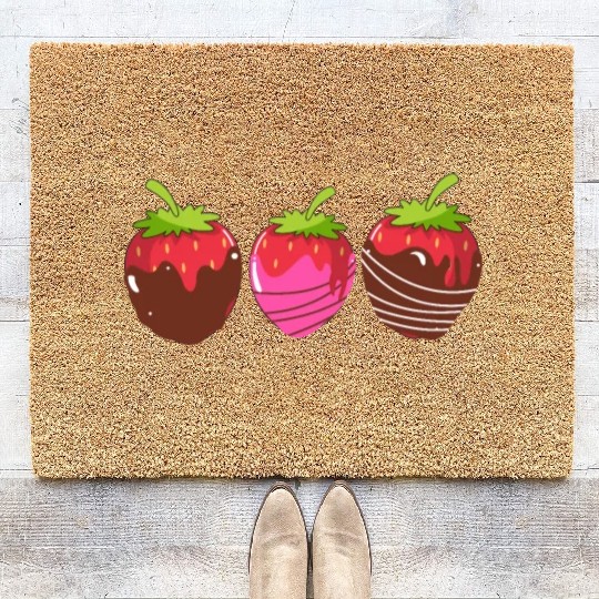 Strawberry Chocolate Coir Doormats
