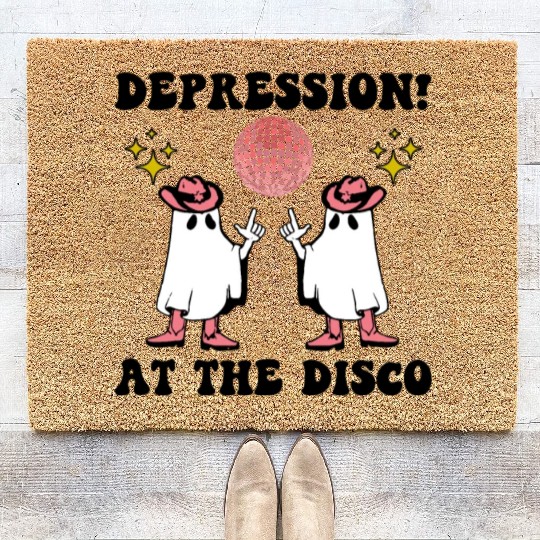 Depression At The Disco Coir Doormats