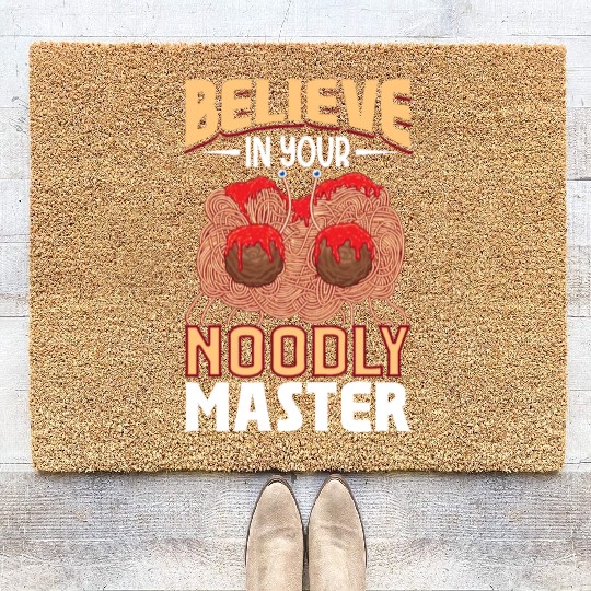 Atheist Atheism Flying Spaghetti Pastafarianism Coir Doormats