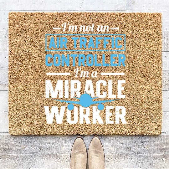 Air Traffic Controller ATC Flight Control Aircraft Coir Doormats