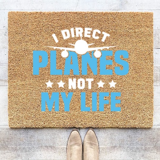 Air Traffic Controller ATC Flight Control Aircraft Coir Doormats