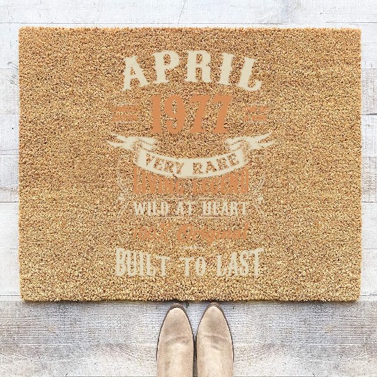 April 1977 Birthday Surprise Coir Doormats