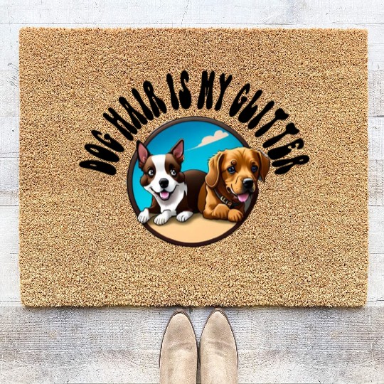 Dog Hair Is My Glitter Coir Doormats