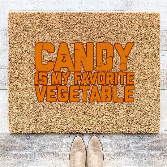 Candy Is My Favorite Vegetable 2 Coir Doormats