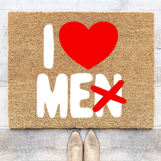 I Love Me Not Men Self Care Women's I Love Myself Coir Doormats