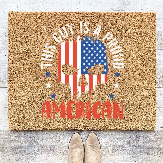 Patriotic America USA Flag 4th Of July American Coir Doormats