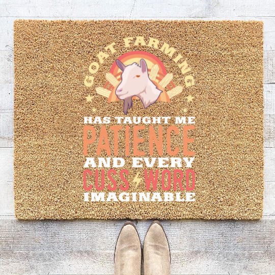 Goat Farming Has Taught Me Patience Coir Doormats