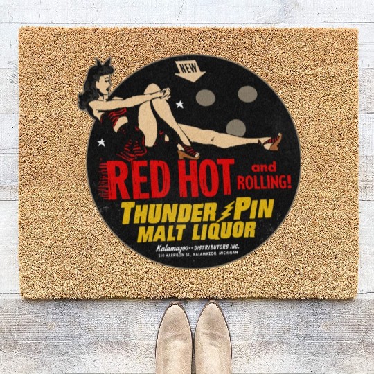 Vintage Bowler Malt Liquor Deluxe Coir Doormats