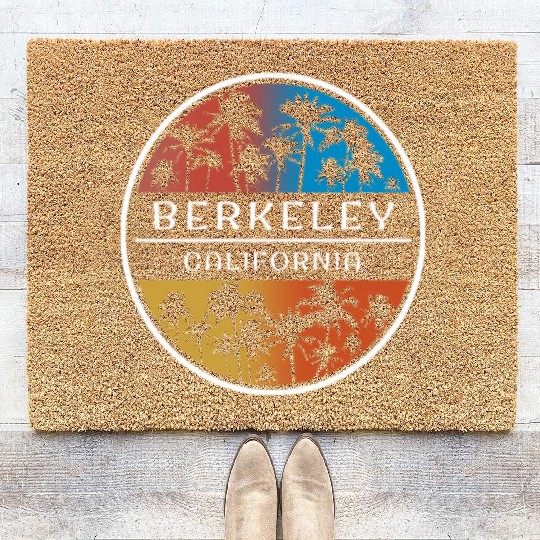 Berkeley California Stylish Vacation Souvenir Coir Doormats
