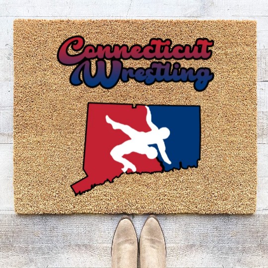 Connecticut Wrestling Coir Doormats