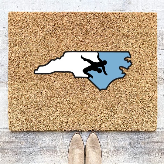 North Carolina Wrestling Coir Doormats