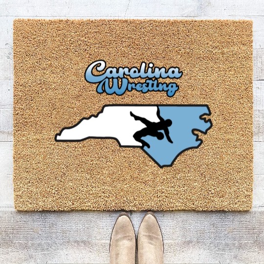 North Carolina Wrestling Coir Doormats