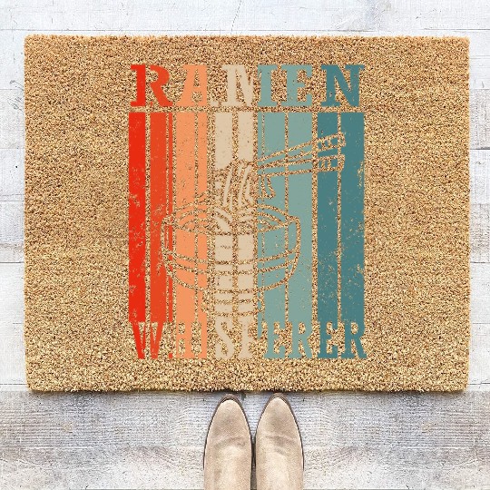 Ramen Whisperer Noodles Soup Lover Japan Chef Coir Doormats