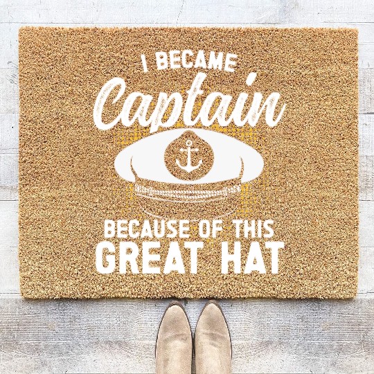 Ship captain captain because of this hat boat Coir Doormats