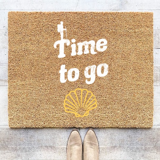 Camino De Santiago Way Of St. James Pilgrims Coir Doormats