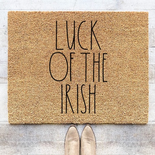 Luck of the Irish Rae Dunn Inspired Minimalist Coir Doormats