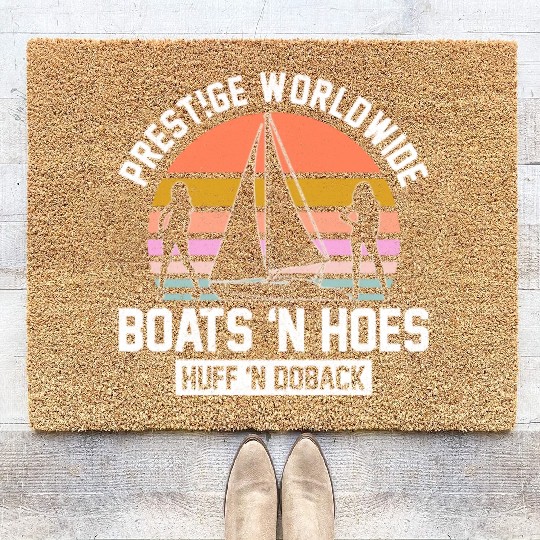 Prestige Worldwide Boats 'N Hoes Huff 'N Doback Coir Doormats