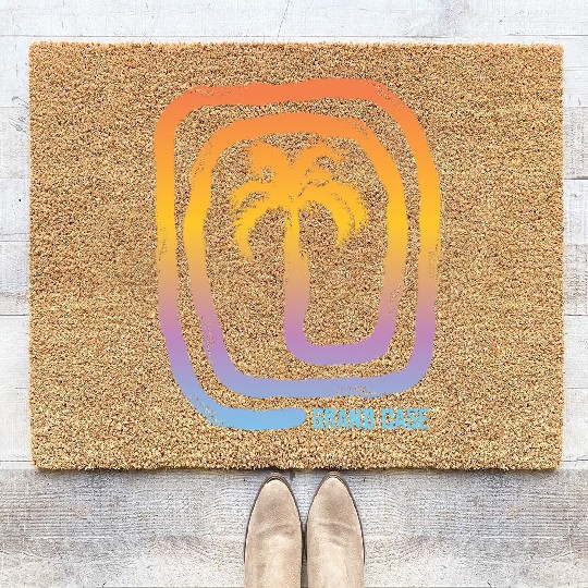 Cool Grand Case Saint Martin Palm Tree Souvenir Coir Doormats