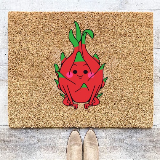 dragon fruit - fruits in season Coir Doormats