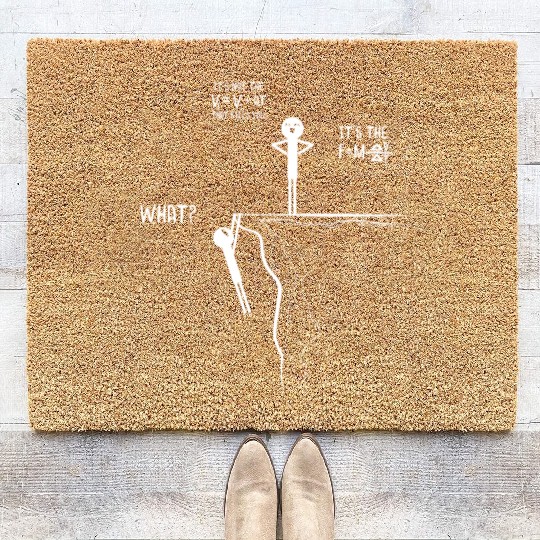 Quantum Physics Force Velocity Formula Science Coir Doormats
