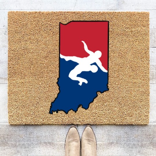 Indiana Wrestling Coir Doormats
