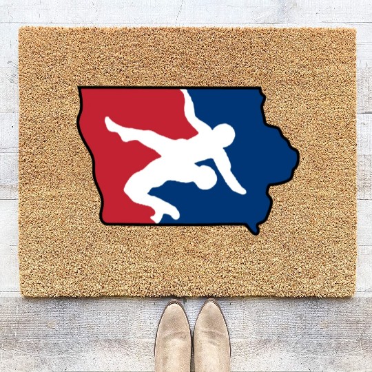 Iowa Wrestling Coir Doormats