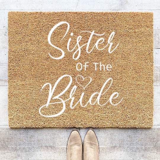 Sister Of The Bride Coir Doormats