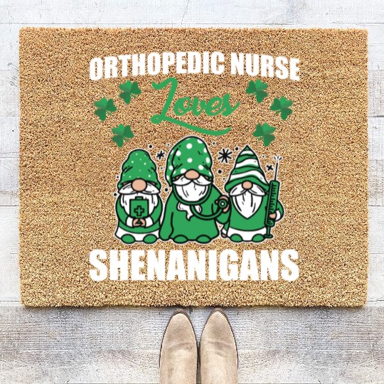 Funny Orthopaedic Nurse Halloween Costume Coir Doormats