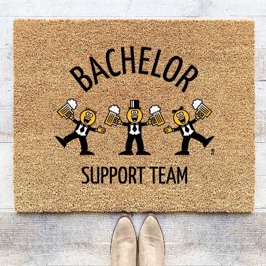 Bachelor Support Team (Caricature / Dance / B) Coir Doormats