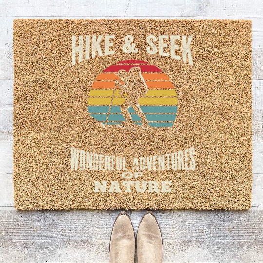 Hike Seek Wonderful Adventures Of Nature Camping Coir Doormats