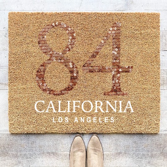 California Los Angeles est 84 Coir Doormats