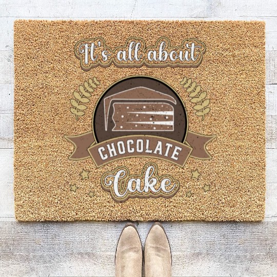 Chocolate Cake Day Dessert Sweet Delicious Coir Doormats