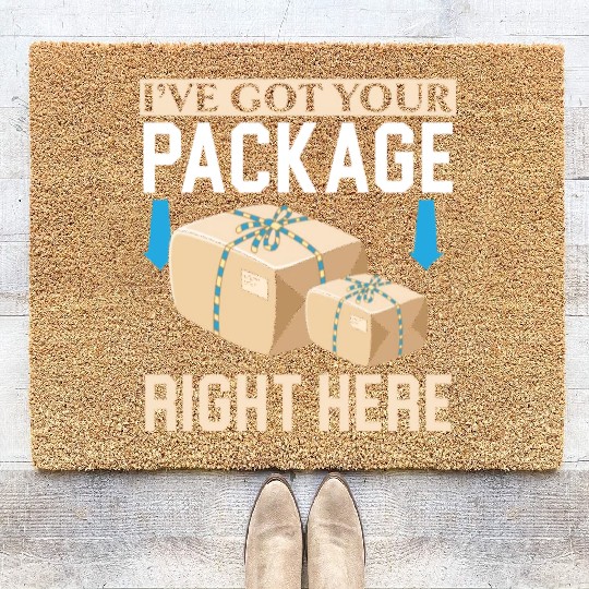 Postal Worker Mail Lady Delivery Mail Escort Coir Doormats