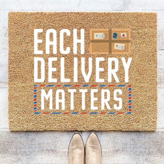 Postal Worker Mail Lady Delivery Mail Escort Coir Doormats