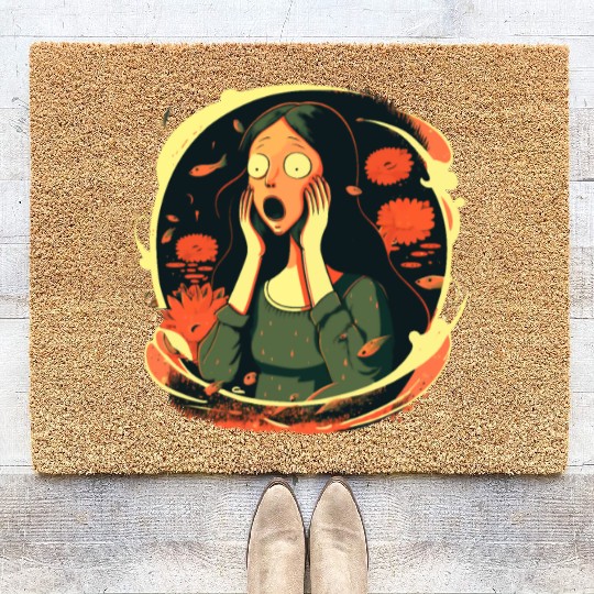 Surreal Scream Lisa Coir Doormats