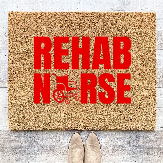 Rehab Nurse Physical Therapy Team Coir Doormats