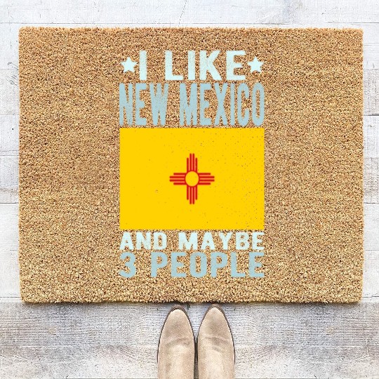 New Mexico Flag US State Coir Doormats