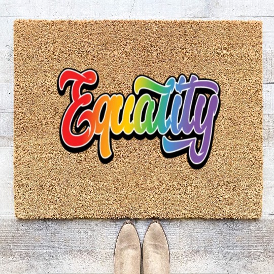 LGBT Pride Rainbow Flag Equality Coir Doormats