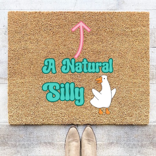 A Natural Silly Goose: Fun & Lighthearted Design Coir Doormats