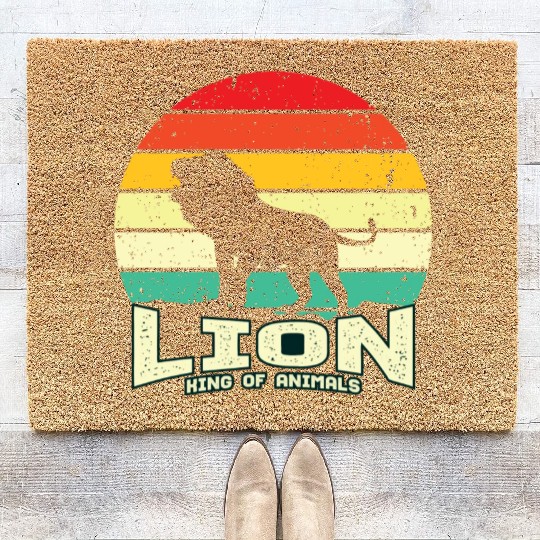 Lion King Of Animals Coir Doormats